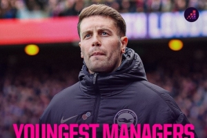 英超执教50场最年轻主帅排名：赫尔泽勒居首，维亚利、古利特在列