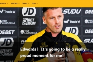 狼队新帅爱德华兹：迫不及待首秀，这是11年前执教U18时的愿望