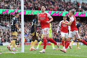 里程碑！赖斯完成英超参与进球数50个，斩获23球+27助攻