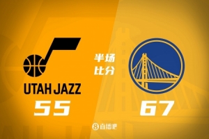 半场战报-勇士次节轰21-0&领先爵士12分 库里12分 小乔治21分