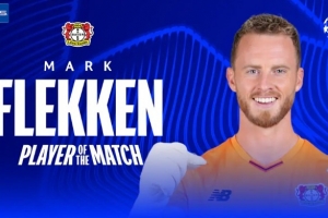 弗莱肯：勒沃库森配得上这3分，零封不是我个人的功劳全队都很棒