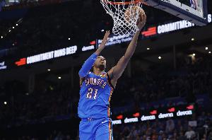 再添悍将！明日对阵开拓者 雷霆球员阿隆·维金斯可以出战