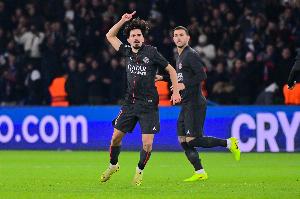 维蒂尼亚：转发带庆祝来自工作人员的建议 巴黎会全力回榜首