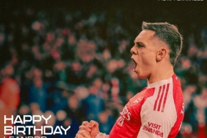 阿森纳祝特罗萨德31岁生日快乐，球员加盟以来出战140场33球28助