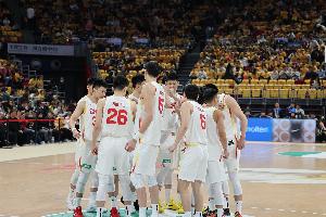 FIBA男篮最新排名：中国男篮第27 亚洲区第5 和上期保持不变