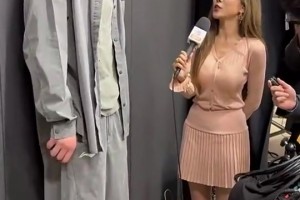 今天在场上轻盈许多！杨瀚森此前接受周玲安采访，看着明显瘦了！