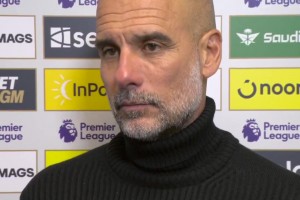 瓜迪奥拉谈赛后与吉马良斯的争执：我是在说他有多优秀~