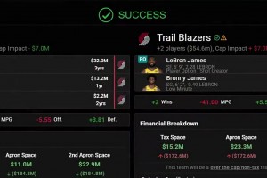 让詹姆斯联手杨瀚森？美媒交易方案：湖人将詹姆斯父子送至开拓者换罗威等3人