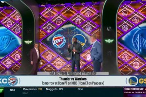 麦迪还挺适合做节目一通分析勇士vs雷霆 结果被白曼巴打脸