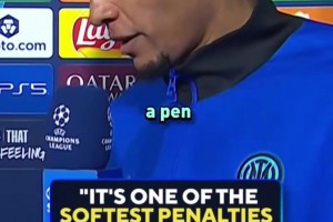 阿坎吉谈维尔茨造点：对我来说这绝对不是点球，慢放会放大严重性