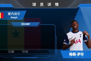 热刺萨尔球员集锦：前插属性点满的非洲全能中场 防守偶有闪神